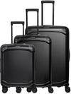 Trolleyset TRAVELITE "MILLENNIUM 3-teilig Reisekoffer Hartschale", Damen, schwarz,