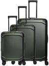 Trolleyset TRAVELITE "MILLENNIUM 3-teilig Reisekoffer Hartschale", Damen, gr&uuml;n (pine