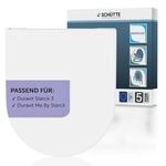 WC-Sitz SCH&Uuml;TTE "Duroplast, WHITE D-Form PRO 8", wei&szlig;, B:37,4cm H:5cm L:43cm,