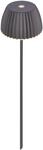 LED Au&szlig;en-Tischleuchte BRILONER LEUCHTEN "RIFFLE", grau (anthrazit), 1, 1 Stk.,