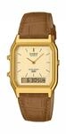 Chronograph CASIO VINTAGE, braun, goldfarben, Armbanduhren, Damen, Chronograph,
