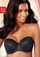 Schalen-BH NUANCE BY LASCANA "Dirndl-BH, tr&auml;gerloser BH", Damen, Gr. 80, Cup E,