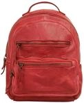 Cityrucksack CLUTY, Damen, Gr. B/H/T: 27cm x 24cm x 6cm, onesize, rot, Leder,