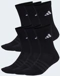 Sportsocken ADIDAS PERFORMANCE "CUSHIONED CREW 6ER-PACK", Herren, Gr. L (43/45),