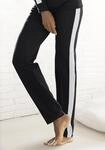 Loungehose BENCH. LOUNGEWEAR, Damen, Gr. 32/34, N-Gr, schwarz-wei&szlig; (schwarz, wei&szlig;),