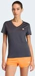 T-Shirt ADIDAS PERFORMANCE "ADIDAS WORKOUT ESSENTIALS MIT V-AUSSCHNITT", Damen, Gr.