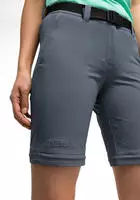 Outdoorhose MAIER SPORTS "Nata 2", Damen, Gr. 25, Kurzgr&ouml;&szlig;en, grau, 90% Polyamid,