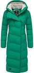 Wintermantel RAGWEAR "Wintermantel Pavla Long", Damen, Gr. XS, gr&uuml;n (emerald