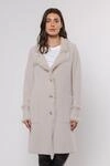 Longstrickjacke RINO & PELLE "CATENA", Damen, Gr. XS (34), grau (stone),...