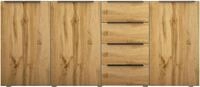 Highboard BORCHARDT M&Ouml;BEL "Tom", braun (wotan eiche), B:200cm H:93cm T:35cm,