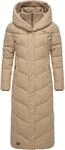 Steppmantel RAGWEAR "Steppmantel Natalka Extralong", Damen, Gr. XS, grau (taupe24),