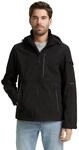 Softshelljacke TOM TAILOR, Herren, Gr. 3XL, schwarz, Web, Obermaterial: 100%