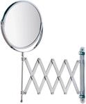 Wandspiegel WENKO "Exclusiv", grau (chromfarben), B:19cm H:38,5cm T:50cm, Kunststoff,