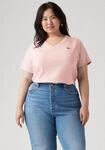 V-Shirt LEVI'S PLUS "V NECK TEE", Damen, Gr. XXL (50/52), potpourri, Jersey,