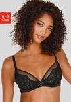 B&uuml;gel-BH LASCANA "Flora", Damen, Gr. 90, Cup A, schwarz, Spitze, Obermaterial: 94%