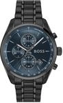 Chronograph BOSS "GRAND PRIX 44", schwarz (schwarz, dunkelblau), Armbanduhren,