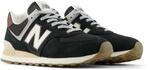 Sneaker NEW BALANCE "574", M&auml;dchen, Gr. 37, braun, Leder, Synthetik, Textil,...