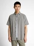 Kurzarmhemd TOM TAILOR, Herren, Gr. XL, N-Gr, grau (faded leaf gr&uuml;n), Web,