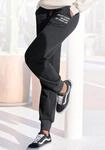 Jogginghose BUFFALO, Damen, Gr. 32/34, N-Gr, schwarz, angeraute Sweatware,