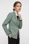 Kurzblazer ONLY "ONLPEACH L/S FIT BLAZER TLR NOOS", Damen, Gr. 38, gr&uuml;n (laurel