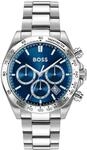 Multifunktionsuhr BOSS "HERO 2.0", silberfarben, Armbanduhren, Herren,