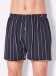Boxershorts KINGS CLUB, Herren, Gr. 5, 3 Stk., blau (marine, gestreift, marine,