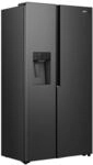 GORENJE Side-by-Side "NRS917C61", Energieeffizienz: C, schwarz inox, B:91,1cm