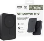 Powerbank "empower Bank 10000 mAh", schwarz, 3,85 V 10.000mAh, EMPOWER BY
