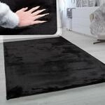 Fellteppich PACO HOME "Rabbit 780", schwarz, B:150cm H:26mm L:170cm, Polyester,