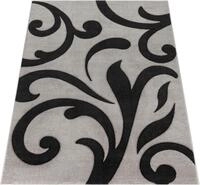 Teppich PACO HOME "Diamond 761", grau, B:60cm H:18mm L:110cm, Kunstfaser, Teppiche,