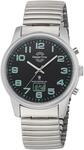 Funkuhr MASTER TIME "Basic", grau (stahlgrau), Armbanduhren, Herren, Funkuhr,