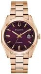 Automatikuhr BULOVA "Surveyor", rosa (ros&eacute;goldfarben, beere), Armbanduhren, Damen,