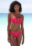 B&uuml;gel-Bandeau-Bikini VENICE BEACH "Kensi", Damen, Gr. 40, Cup B, bunt (orange, pink