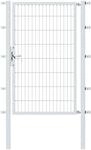 Zauneinzelt&uuml;r ALBERTS "Flexo", silber (feuerverzinkt), B:100cm H:160cm, Stahl, Tore,