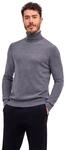 Strickpullover FALKE "Pure Cashmere", Herren, Gr. S, grau (dunkelgrau, heather