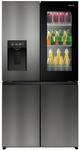 HISENSE Multi Door "RQ600P7SKE", Energieeffizienz: E, grau (schwarz inox), B:91,4cm