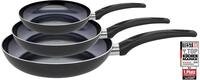 Pfannen-Set ELO BASIC "Prima Cucina 3 teilig", schwarz, &Oslash;:28cm, Pfannen,