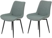 Drehstuhl HELA "Vierfu&szlig;stuhl BERGEN", gr&uuml;n (salbei, schwarz, salbei), B:54cm H:85cm