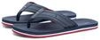 Zehentrenner TOMMY HILFIGER "HILFIGER PADDED BEACH SANDAL", Herren, Gr. 39, blau