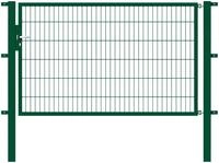 Zauneinzelt&uuml;r ALBERTS "Flexo", gr&uuml;n, B:200cm H:120cm, Stahl, Tore, Zauneinzelt&uuml;r,