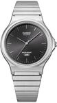 Quarzuhr, silber (edelstahlfarben, schwarz), CASIO TIMELESS COLLECTION, Armbanduhren,