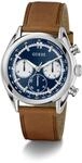 Multifunktionsuhr GUESS "DAWSON", braun (cognacfarben), Armbanduhren, Herren,