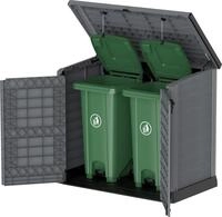 Ger&auml;tehaus VCM "StoreAway M&uuml;lltonnenbox Gartenhaus 1200 L", grau, Ger&auml;teh&auml;user,