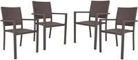 Stapelstuhl GARDEN PLEASURE "MALAGA", braun (coffee, coffee, coffee), B:55cm...