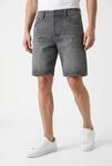 Shorts JACK & JONES, Herren, Gr. M, N-Gr, grau (grau denim), Denim/Jeans,