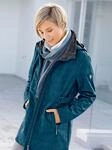 Softshelljacke CASUAL LOOKS, Damen, Gr. 36, blau (petrol, meliert), 94%...