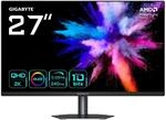 GIGABYTE Gaming-Monitor "GO27Q24A", Energieeffizienz: E, schwarz, Monitore, neig-,