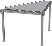 Pavillon SOJAG "Lima 1010 Lichtgrau", lichtgrau, B/H/T: 293,3cm x 242,6cm x 293,3cm,