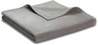 Wohndecke BIEDERLACK "Unicolour", grau (graphit), B:150cm L:200cm, Baumwolle,