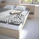 Topper JEKATEX "MULTIFLEX 3-Zonen Komfort, 90x200, 140x200 cm", grau (wei&szlig;), B:140cm